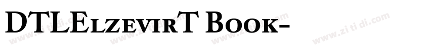 DTLElzevirT Book字体转换